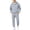 Black, Navy, Blue, Pink, White, Red, Gray, Yellow, variant on Fesfesfes Kids Unisex Fleece Lined Hooded Sweatshirt and Cinched Cuff Jogger Pants Set Cozy Winter Two Piece Outfit for School Daily Wear