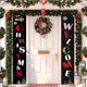 thumbnail image 4 of Banner de Feliz Navidad de Puntoco, adornos navideños para interiores y exteriores, pareado colgante de bienvenida Puntoco Puntoco-3230, 4 of 5