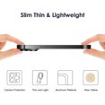 thumbnail image 2 of Compatible with iPhone 15 Plus Case with Camera Lens Protector, Aluminum Metal Frameless, Borderless Design, Slim Thin & Lightweight, Shockproof Bumper Cover, for Women and Men (Black), 2 of 14