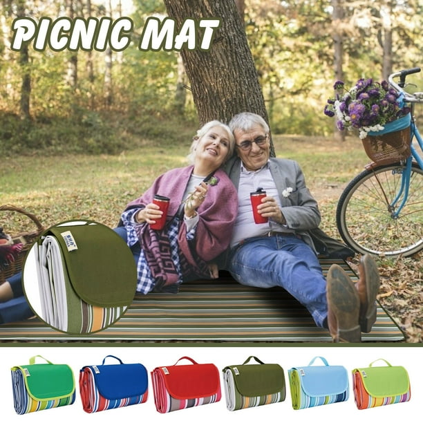 Xihbxyly Manta de Picnic Ligera y Plegable, Impermeable, Portátil para Exteriores, Ideal para Picnics, Camping y Senderismo, 145 X 80 Cm, 6 Colores