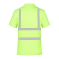 thumbnail image 3 of Men's High Visibility Sweatshirt - Pullover Hi Vis Hoodie - Reflective Short Sleeve - Safety Workwear, 3 of 3