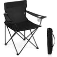 thumbnail image 5 of Portable Camping Chair, Outdoor Lawn Folding Chairs for Adults, Heavy Duty Large Foldable Chairs for Beach, Fishing, Tailgating and More Outdoor Sport, Carry Bag & Cup Holder, 5 of 5
