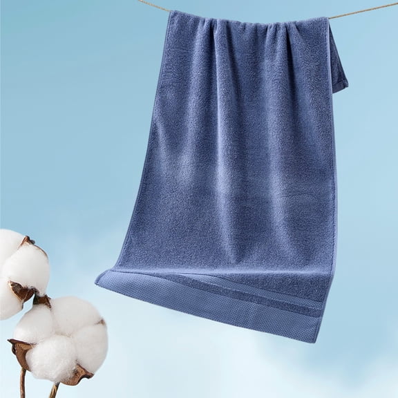 HBBKVI Thickened Bath Towels 20" × 39", Super Soft Cotton Towels for Pool Beach Bath Gym, Highly Absorbent Quick Dry Towels Blue