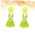 thumbnail image 4 of ADDHAT Aretes De Con Borlas Amarillas Estilo Retro Y Fino Para Mujer, 4 of 8