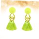 thumbnail image 4 of ADDHAT Aretes De Con Borlas Amarillas Estilo Retro Y Fino Para Mujer, 4 of 8
