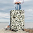 thumbnail image 4 of Uemuo Skull with Cash Printed Washable Luggage Cover - Fashion Suitcase Protector Fits 18-32 Inch Luggage -, 4 of 9