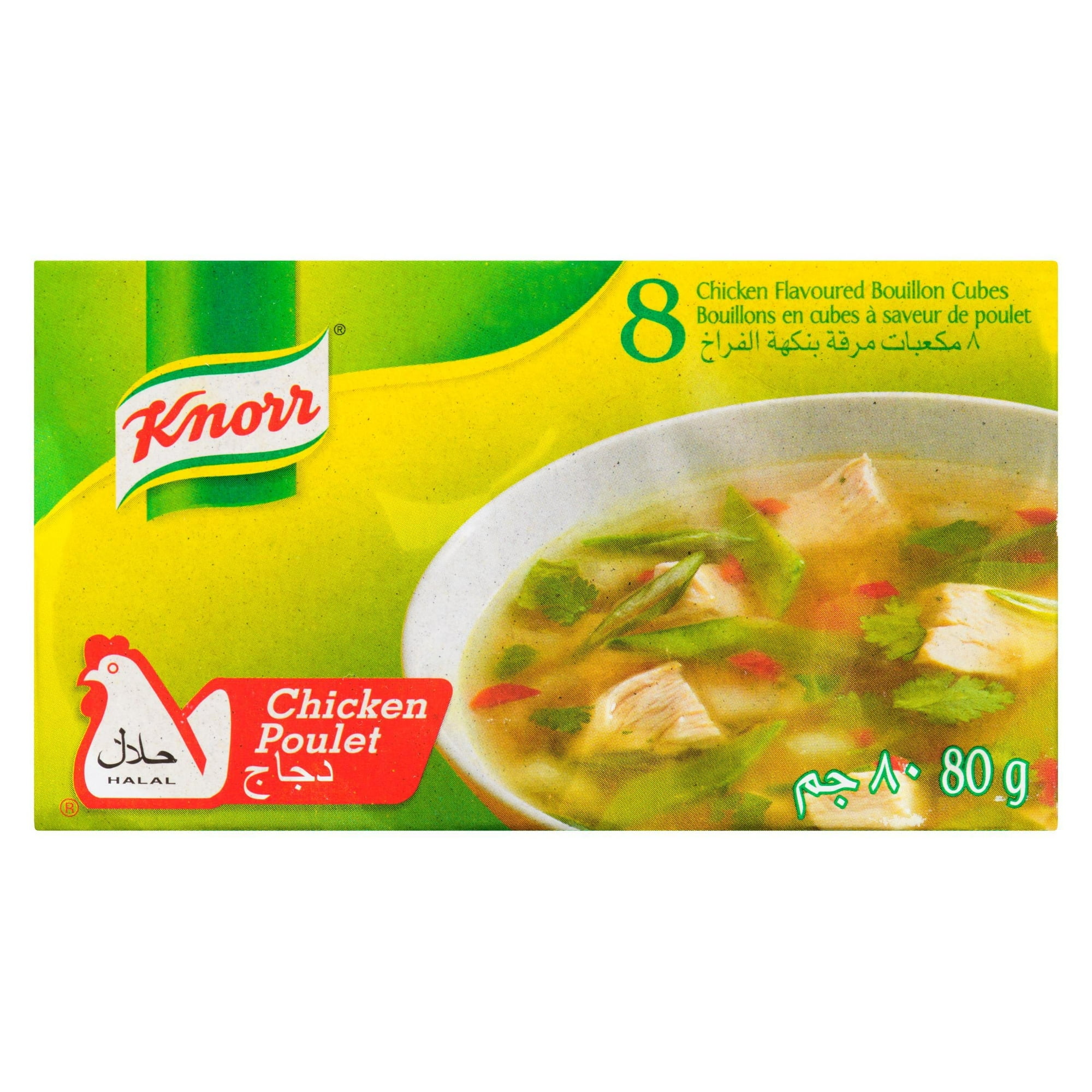 Knorr Bouillon en Cubes a Saveur de Poulet Halal Cubes saveur poulet 8/80g