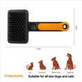thumbnail image 3 of Fiskars Pet Massage Brush, Gentle Silicone Bristles for Deshedding, 3 of 10