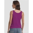 thumbnail image 4 of Women's Casual Banded Bottom Cami Shirt V Neck Sleeveless Loose Summer Tank Top Camisole, 4 of 4