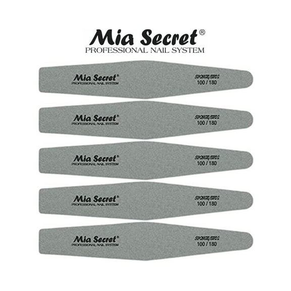 Mia Secret - NAIL FILE - SPONGE DIAMOND #100/180 (SPD1) x 5