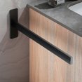 thumbnail image 4 of Towel rail without drilling black one-armed stainless steel towel rail bathroom wall mounting brushed self-adhesive guest towel rail for bathroom and, 4 of 5