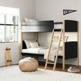 thumbnail image 2 of Storkcraft Next Delray Twin-over-Twin Bunk Bed, Black with Natural, 2 of 8