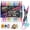 12 PCs/24 Colors, variant on COORIART 24 PCS Dual Tip Glitter Brush Markers Pens, 48 Colors Metallic Sparkle Markers for Doodle Writing, Coloring Books, Journals, Planners, Scrapbooking, Card Making and DIY Crafts
