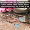 thumbnail image 5 of Opalite Crystal Car Key Holder, Raw Crystal Keychain, 5 of 5