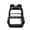 Black, variant on Purple Clear Backpack Transparent Bookbag Solid Fabric Base Front Zipper Pocket Side Mesh Water Bottle Pockets Adjustable Padded Shoulder Straps See Through Backpack for School Concert Sports Travel