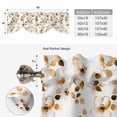 thumbnail image 6 of Orange Botanical Tie Up Valance Curtains for Windows, Kitchen Curtains Window Treatments, Vintage Blossom Floral Wildflower Short Window Shades Valances for Bedroom Bathroom Cafe 54"x18", 6 of 8