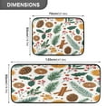 thumbnail image 3 of 2-Piece Kitchen Rugs Set Non-Slip Mats Carpet Floor for Kitchen, Bathroom (19.7"x27.6" & 19.7"x47.2") Christmas Spices and Holly Leaves, 3 of 7
