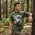 thumbnail image 2 of Mens Squirrel Hunter Funny Animal Hunting Season Shooting Camouflage T shirt Graphic Tees, 2 of 9