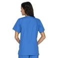 thumbnail image 1 of Landau Women's Essentials Snap Front Scrub Top, Classic Relaxed Fit, V-Neck, 4 Pockets, 1 of 6
