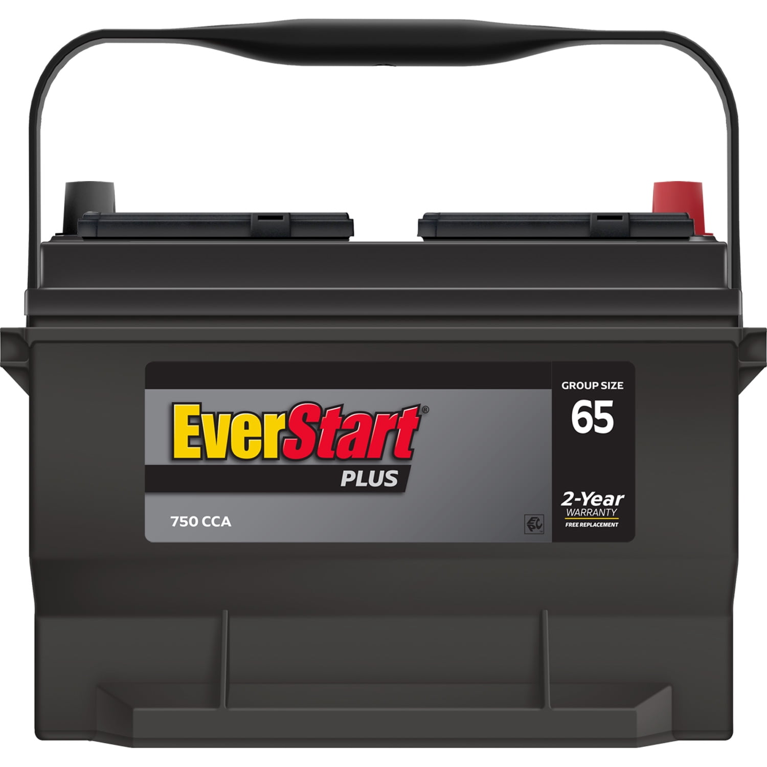 EverStart Plus Lead Acid Automotive Battery, Group Size 65 (12 Volt/750  CCA) 