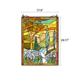thumbnail image 7 of RADIANCE Goods Tiffany-Glass Floral Window Panel 18X24, 7 of 7