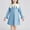 Light Blue, variant on School Uniform Girls Dress Kids Long Sleeve Party Birthday Prom Formal Fancy Midi Dress Size 2T-10, Black