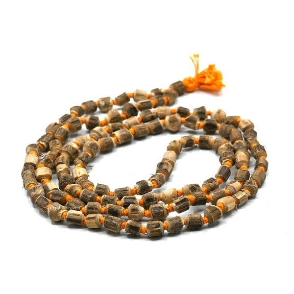 Tulsi Mala 108 Beads Original For Neck Women,Japa Chanting Meditation-Vrindavan Tulsi Japa Mala (Regular)