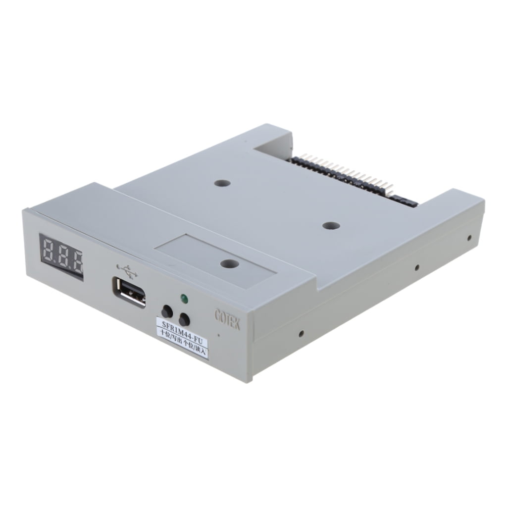 Necvior USB Floppy Disk Reader Drive Emulator 3.5in No for Extra Driver Required Plug fo