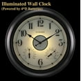 thumbnail image 5 of Illuminated Indoor Outdoor Clocks Waterproof 18 inch with Smart Night Light Sensor,Large Wall Clock with Thermometer & Hygrometer,Oil Rubbed Bronze Black,House Warming Gifts New Home, 5 of 10