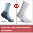 thumbnail image 5 of Yoyoo 3 PYoyoors Yoyoo's Chaussettes de Randonnée et de Marche, Paquet Multiple Évacuant l'Humidité, Rembourrées, Chaussettes de Plein Air pour Loisirs, Hauteur Mi-Mollet (Blanc - Hauteur Mi-Mollet), 5 of 5