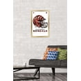 thumbnail image 2 of NFL Cincinnati Bengals - Drip Helmet 20 Wall Poster, 14.725" x 22.375", Framed, 2 of 5