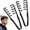 Black, variant on 2 Pcs Texture Comb, Volumizing Wide-Tooth Hair Texture Styling Comb, Fringe Parting Styling Comb Accessory for Men Women, ABS Plastic Hair Tool (Pink)