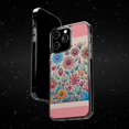 thumbnail image 6 of DistinctInk Clear Hybrid Case for Apple iPhone 15 Plus (6.7" Screen) - Playful Cartoon Spring Flowers on Pink - Raised Bezel Screen Guard, 6 of 8