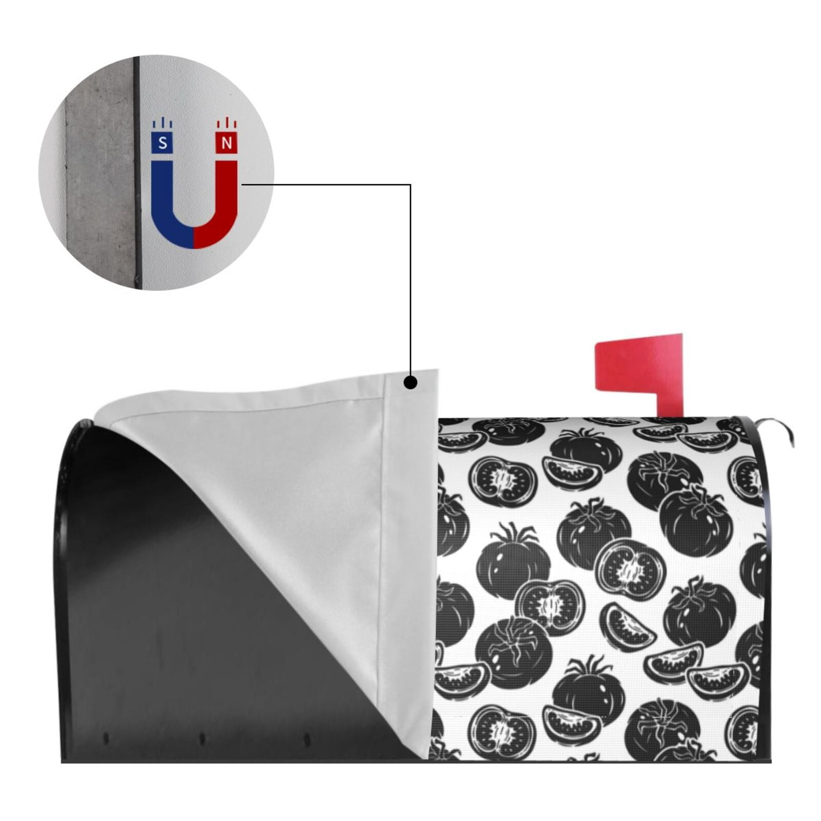 Kdxio Magnetic Mailbox Cover 21x18 in Mailbox Cover Outdoor Decoration Holiday Mailbox Covers for Home Garden Yard-21x18 in