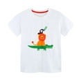 thumbnail image 2 of Tdoqot Toddler Boys Graphic T Shirts- Short Sleeve Soft Cotton Casual Kids Summer Tops White Size 7 T, 2 of 6