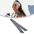 thumbnail image 3 of Unique Bargains 3 Pcs Bandeau de Tennis Réglable Antidérapant Évacuant la Transpiration pour Hommes Femmes Gris, 3 of 7