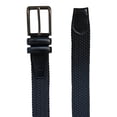 thumbnail image 2 of Ferrioni Cinturón Textil Trenzado Elástico Negro Hebilla Metal Stretch 34mm, 2 of 4