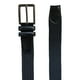 thumbnail image 2 of Ferrioni Cinturón Textil Trenzado Elástico Negro Hebilla Metal Stretch 34mm, 2 of 4