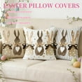 thumbnail image 3 of QenASHaing Easter Pillow Covers, 18x18 Inch Set of 2 for Vintage Polka Dots Bunny Decor Throw Pillows Spring Bow Rabbit Outdoor Farmhouse Decorative Cushion Cases for Couch Bed Decoration, 3 of 11
