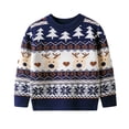 thumbnail image 4 of KYAIGUO Chandail de Noël pour Enfants Filles Garçons Automne Hiver Dessin Animé Col Rond Blouse Hauts 2-9T Chandail Extensible Doux Chandail Manches Longues Chandails en Molleton, 4 of 8