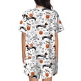 thumbnail image 3 of Naloa Halloween Dachshund Women's Short-Sleeved Pajama Set, Loungewear, Summer pajamas, Breathable Cozy - Medium, 3 of 9