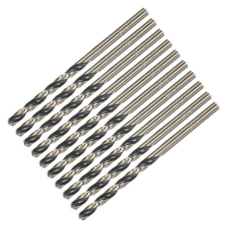 

Reduced Shank Twist Drill Bits 3mm High Speed Steel HSS 4341 with 3mm Shank 10 Pcs