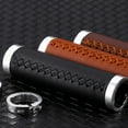 thumbnail image 4 of Universal Bicycle Pu Leather Anti Slip Handlebar Grips Cover Cycling Grip, 4 of 7
