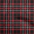 thumbnail image 1 of oneOone Tissu Georgette Viscose Rouge Tartan pour Projets de Couture Tissu Imprimé au Mètre 42 Pouces de Large, 1 of 4