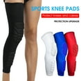 thumbnail image 1 of 1Pc Knee Sleeve High Elasticity Comfortable Fit Compression Soft Padding Cushion Anti-collision Breathable Shock Absorption Leg Brace Support for Basketball, 1 of 7