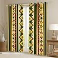thumbnail image 2 of Manfei Retro Rustic Aztec Blackout Curtains Set of 2 (52x84 Each),Vintage Boho Tribal Window Curtains,Green Beige Curtains and Drapes For Men Women,Breathable Home Decor, 2 of 6