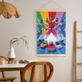 thumbnail image 5 of Power Rangers Wooden Shaft Hanging Poster Home Decor Poster Wall Art Painting For Living Room Bedroom 12"X18", 5 of 7