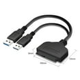 thumbnail image 3 of OULII 1Set Hard Drive Converter Cable USB Adaptor for External Hard Disk Black, 3 of 3
