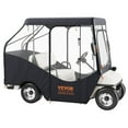 thumbnail image 3 of 420D Polyester Golf Cart Enclosure with Clear Windows, Universal Fit for Club Car & Other Brands, 4-Passenger Sunproof Dustproof Outdoor Driving Cover, 3 of 11