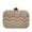BROWN/NAT, variant on Multicolored Chevron Raffia Straw Box Clutch